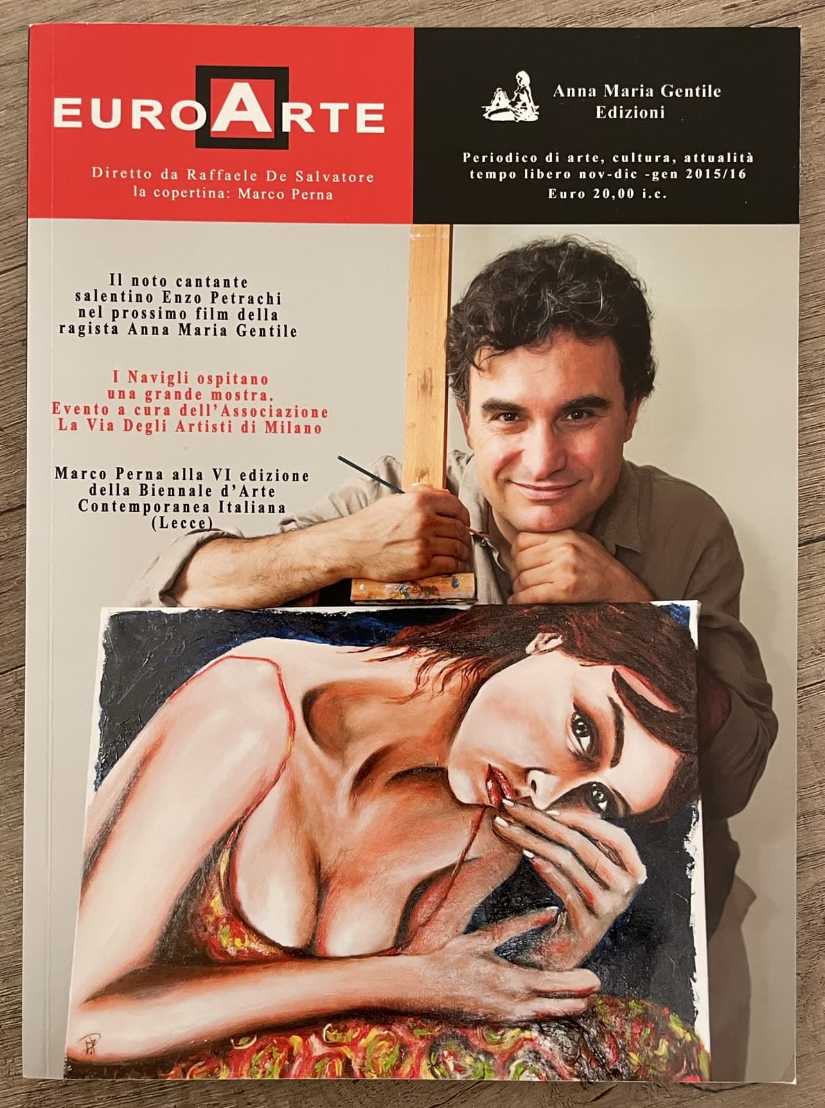 Copertina, periodico d'arte, novembre-gennaio